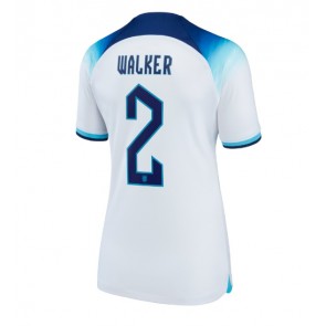 England Kyle Walker #2 Hjemmebanetrøje Dame VM 2022 Kort ærmer